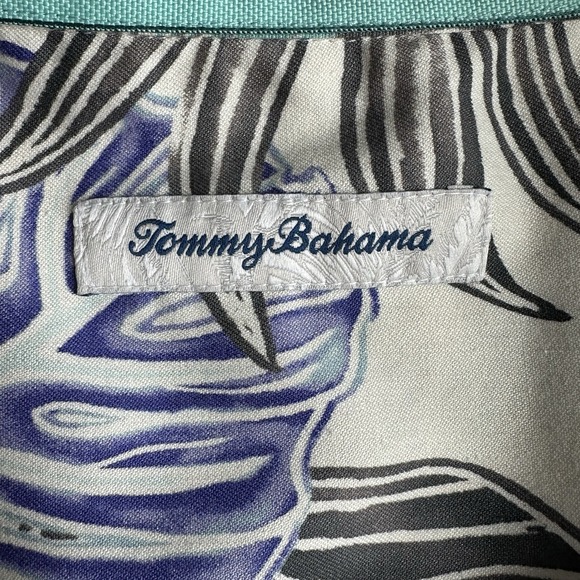 Tommy Bahama Camp Shirt Mens 4XLB Konkan Jungle Hawaiian Silk Cotton Blend - Picture 3 of 14
